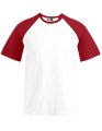 Heren T-shirt Raglan T Promodoro 1060 White-Red